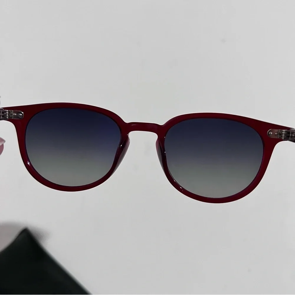 Ollie Quinn Handcrafted Miller Red Sunglasses Ray Ban Case Unisex